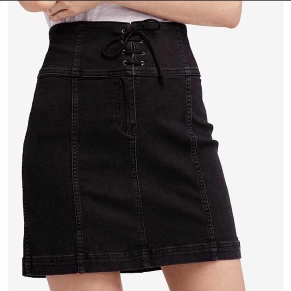 Free People Corset Mini Skirt